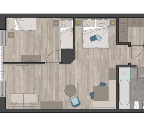 Room plan - Suite Margherita