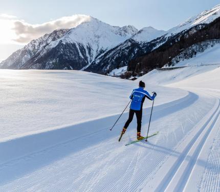 A cross-country skier